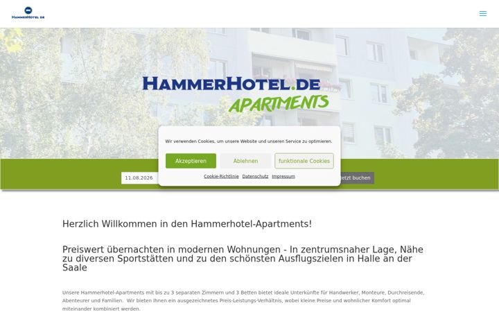 Screenshot of hammerhotel.de
