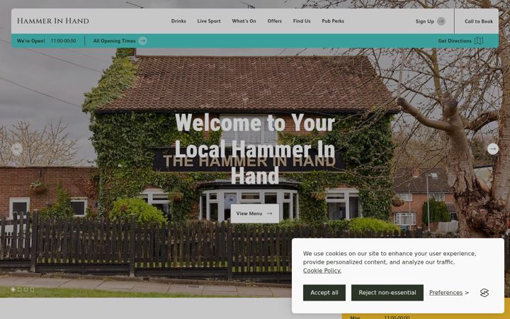 Screenshot of hammerinhandwatford.co.uk