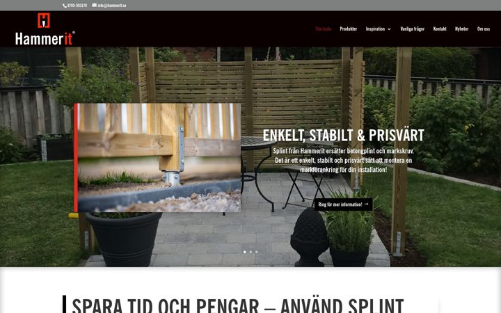 Screenshot of hammerit.se