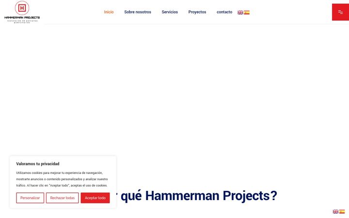 Screenshot of hammermanprojects.com