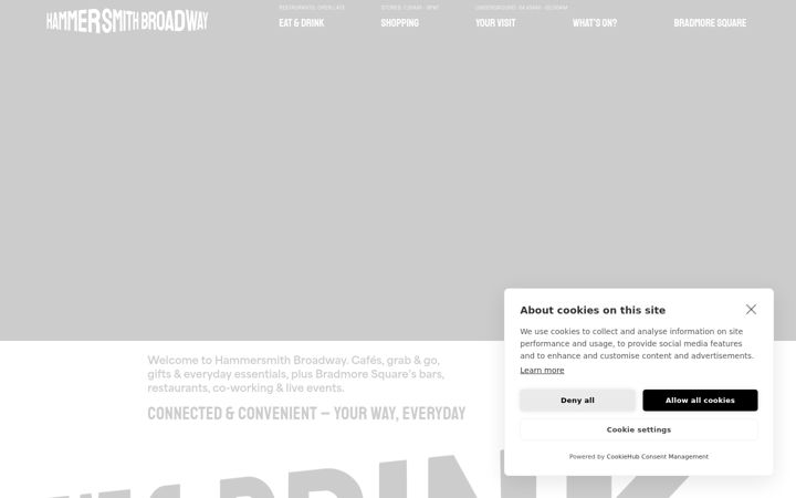 Screenshot of hammersmithbroadway.co.uk