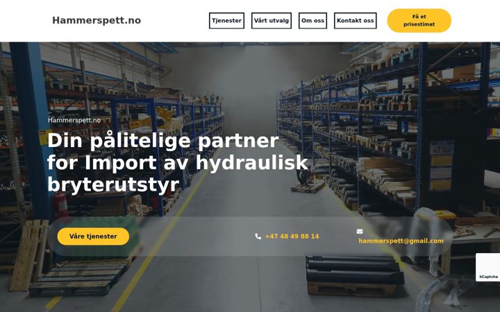 Screenshot of hammerspett.no