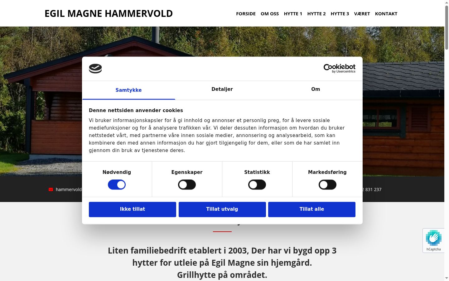 Screenshot des Einwilligungsbanners vor jeglicher Interaktion