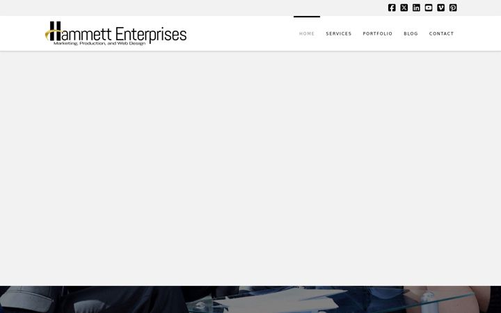 Screenshot of hammettenterprises.com