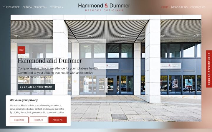 Screenshot of hammondanddummer.co.uk