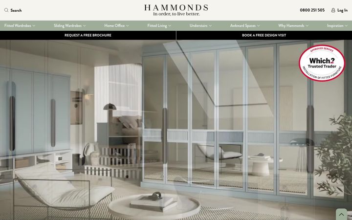 Screenshot of hammonds-uk.com