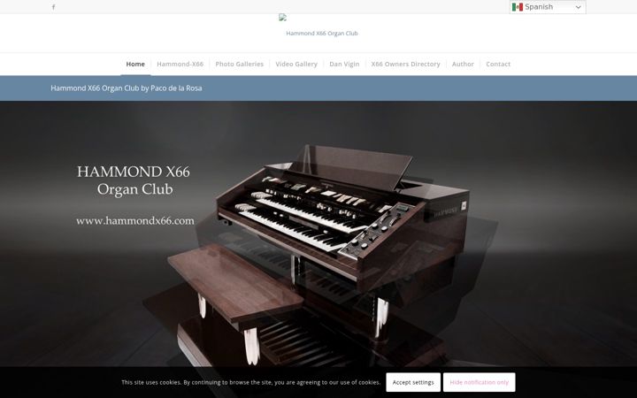 Screenshot of hammondx66.com