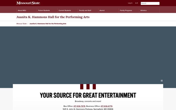 Screenshot of hammonshall.com