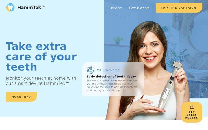 Screenshot of hammtek.com