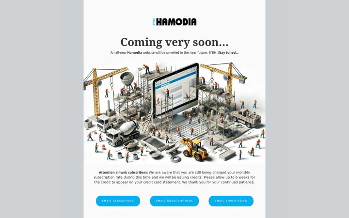 Screenshot of hamodia.com