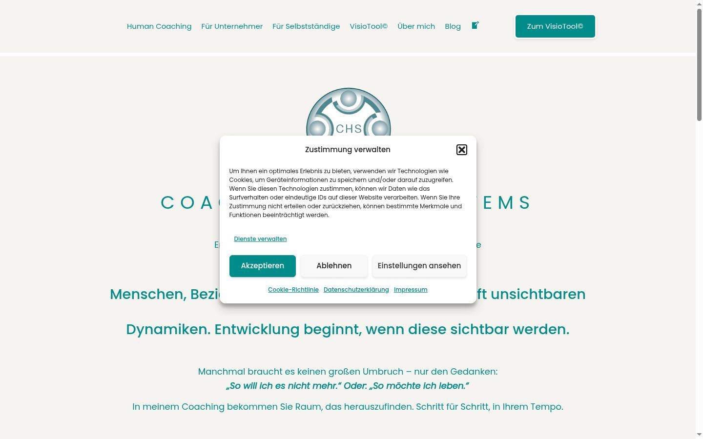 Screenshot van de toestemmingsbanner zoals getoond vóór enige interactie