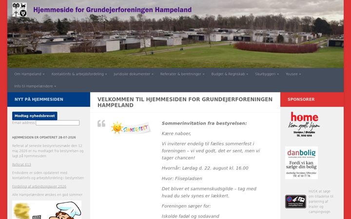 Screenshot of hampelandgrf.dk