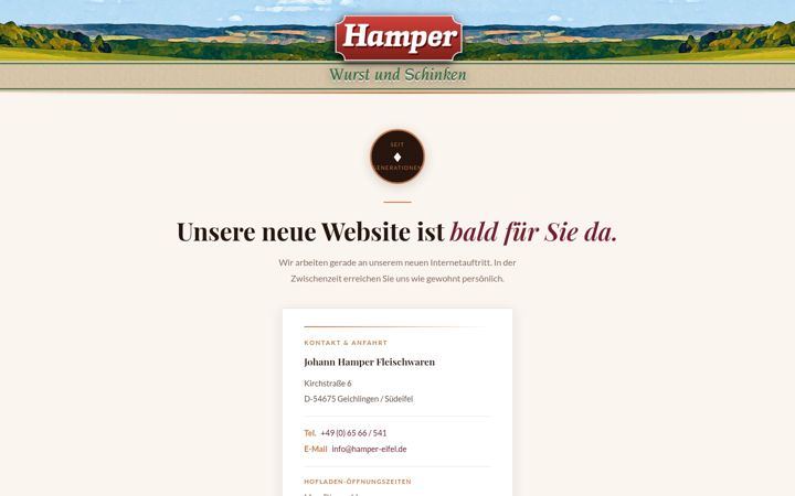 Screenshot of hamper-eifel.de