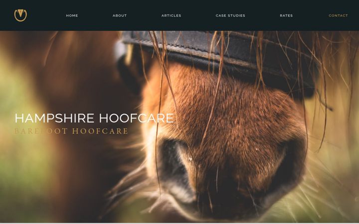 Screenshot of hampshirehoofcare.co.uk