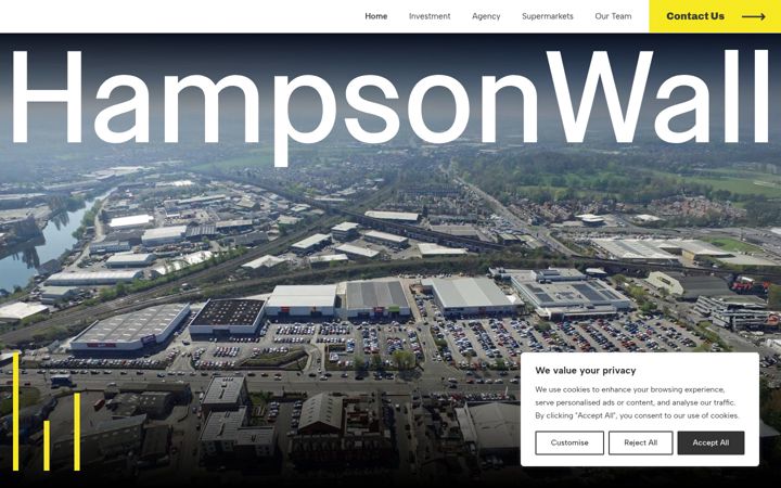 Screenshot of hampsonwall.com