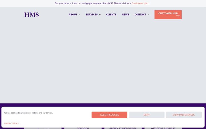 Screenshot of hamptonmortgages.com