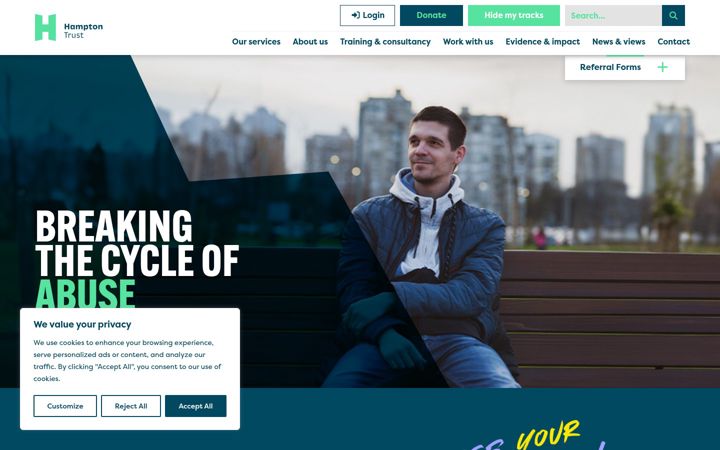 Screenshot of hamptontrust.org.uk