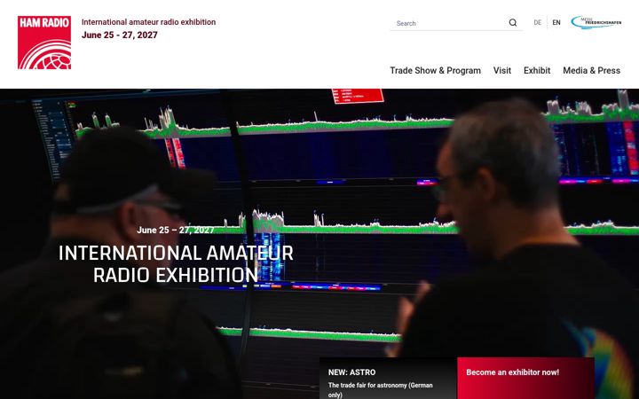 Screenshot of hamradio-friedrichshafen.com