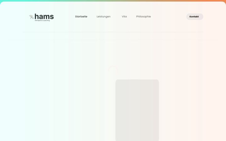 Screenshot of hams-therapie.de