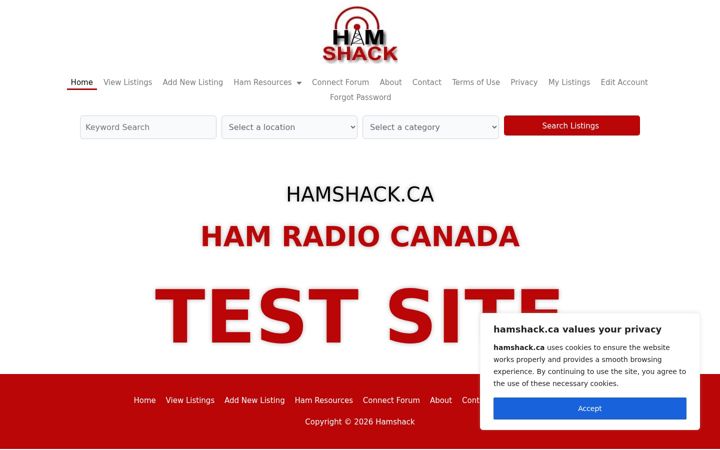 Screenshot of hamshacktest.ca