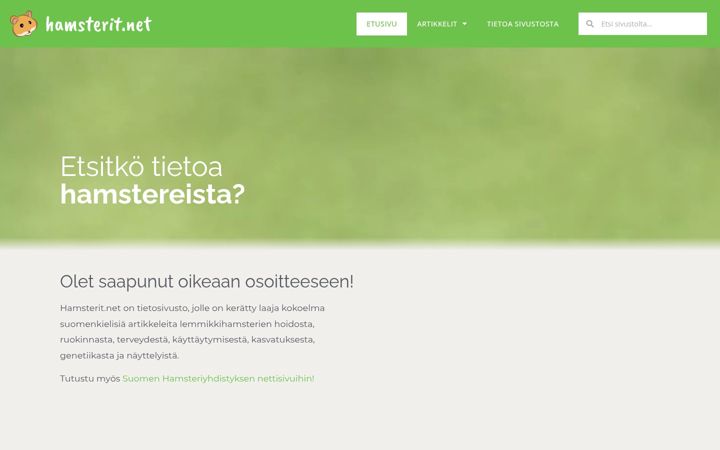 Screenshot of hamsterit.net