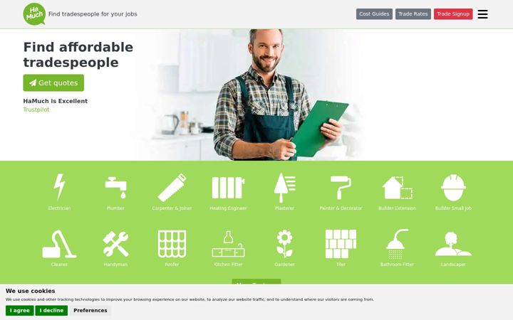 Screenshot of hamuch.com