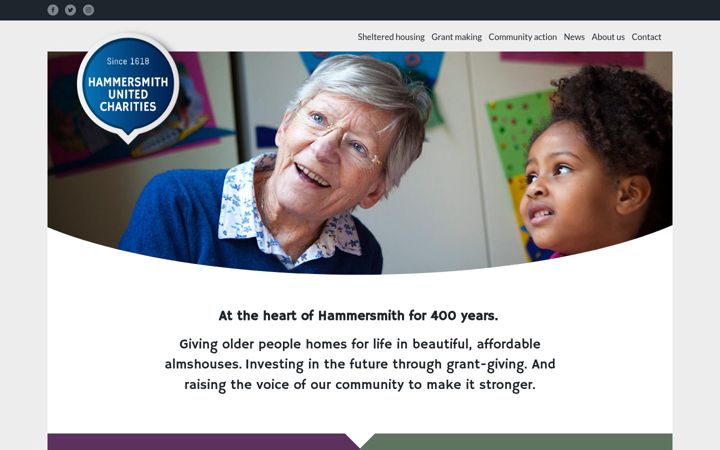 Screenshot of hamunitedcharities.org.uk
