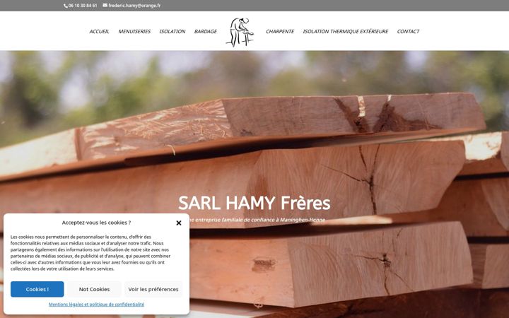 Screenshot of hamyfreres.fr