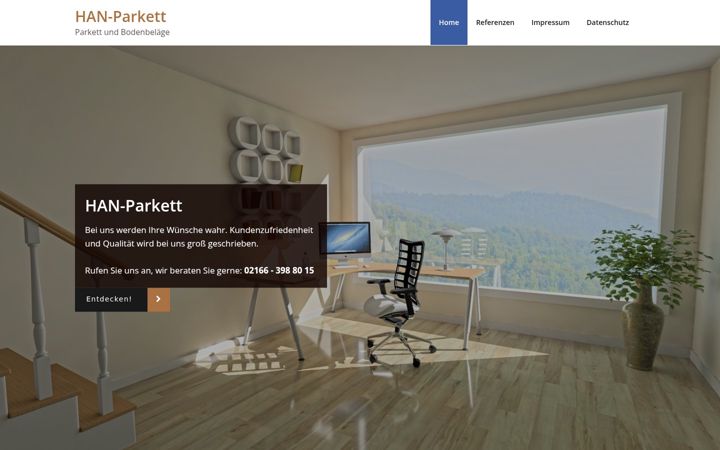 Screenshot of han-parkett.de