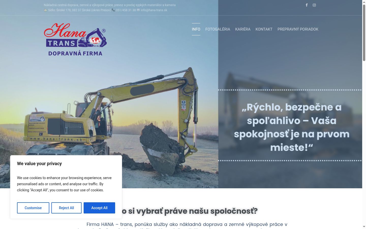 Screenshot des Einwilligungsbanners vor jeglicher Interaktion