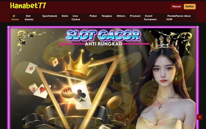 Screenshot of hanabet77.com