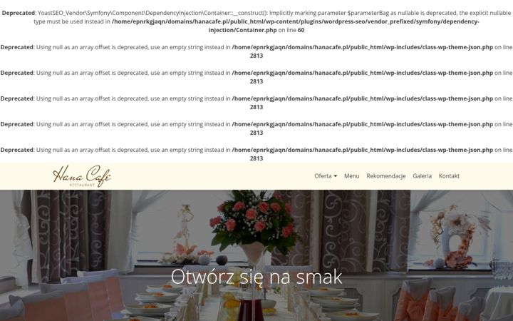 Screenshot of hanacafe.pl