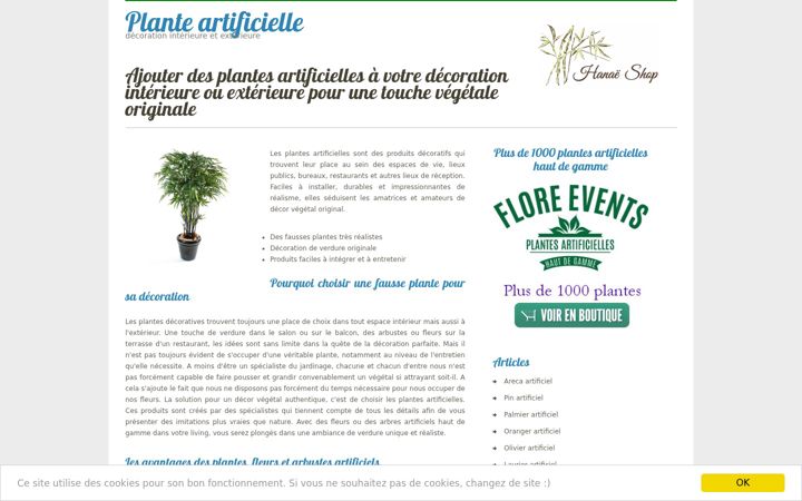 Screenshot of hanae-shop.fr