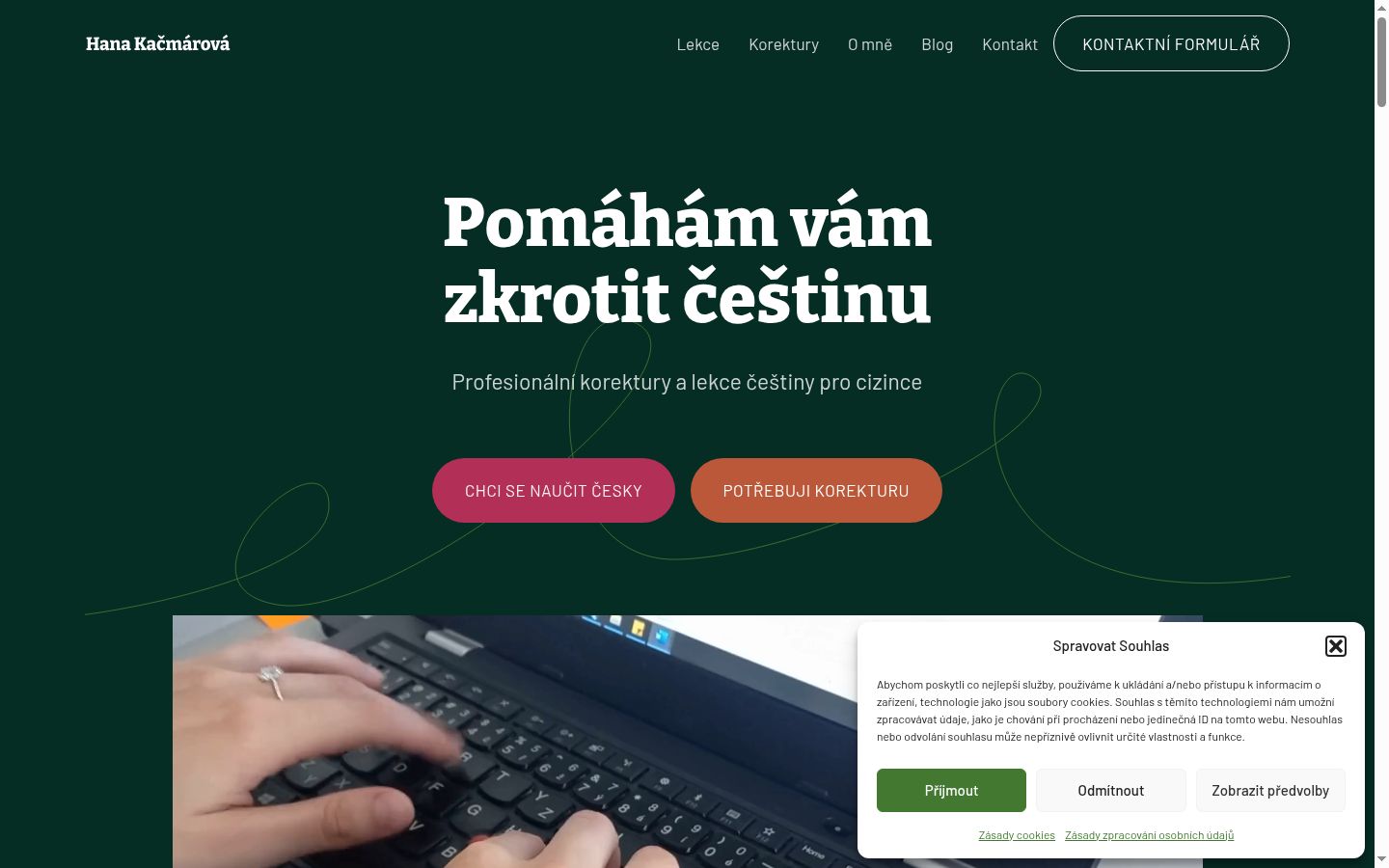 Képernyőkép a bármilyen interakció előtt megjelenő hozzájárulási bannerről