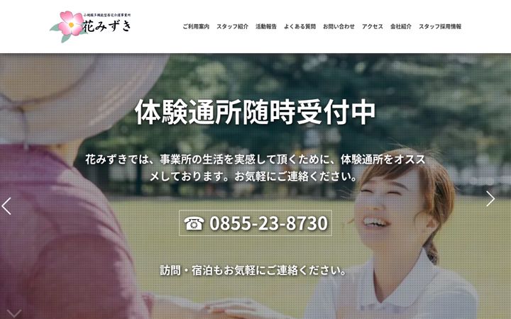 Screenshot of hanamizuki8730.com