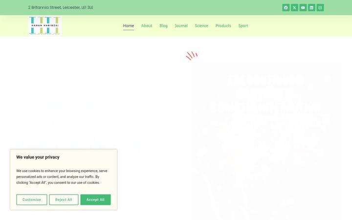 Screenshot of hananhabibzai.com
