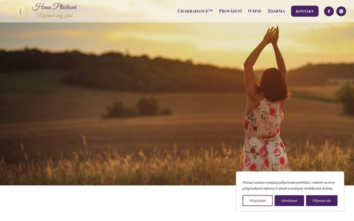 Screenshot of hanaptackova.cz