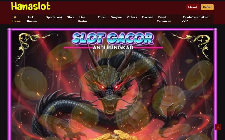 Screenshot di hanaslot.org
