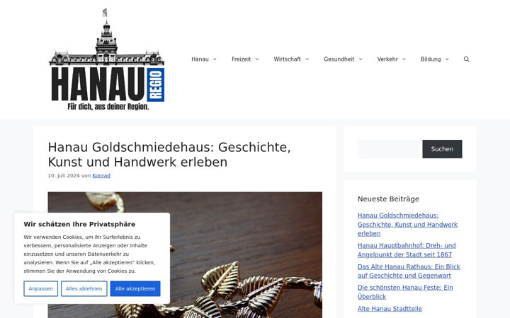Screenshot of hanau-regio.de