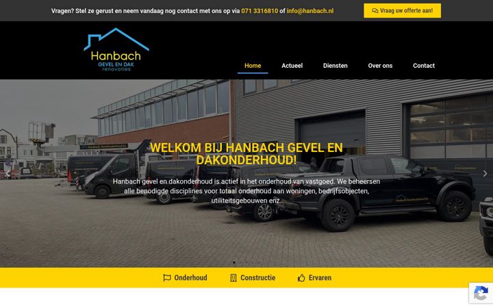 Screenshot of hanbach.nl