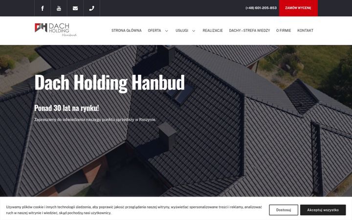 Screenshot of hanbud.waw.pl