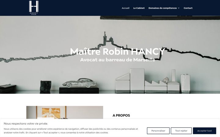 Screenshot of hancy-avocat.fr