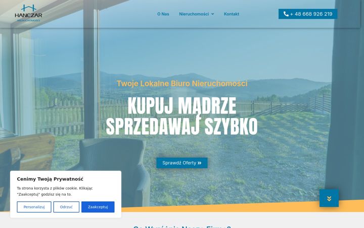 Screenshot of hanczar-nieruchomosci.pl