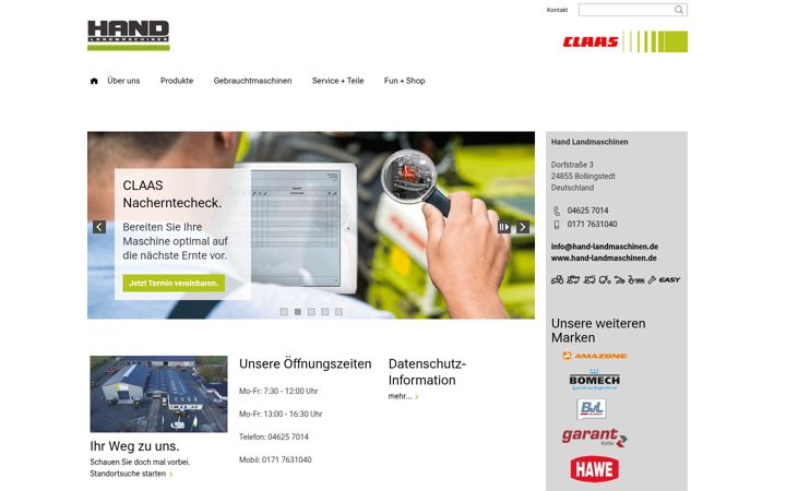 Screenshot of hand-landmaschinen.de