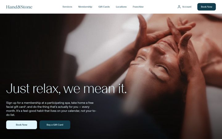 Screenshot of handandstone.com