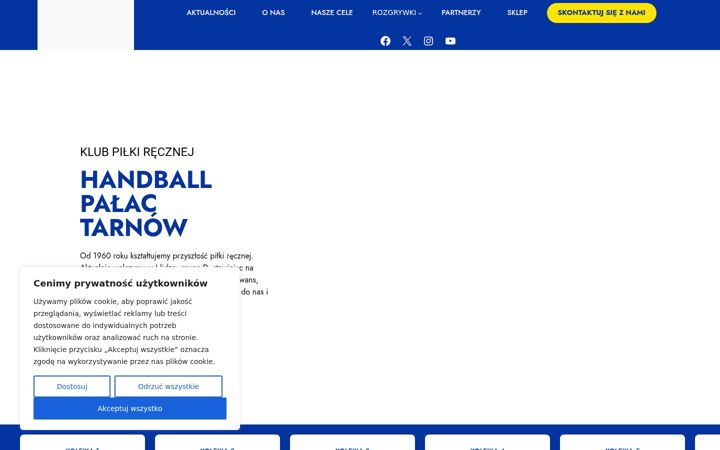 Screenshot of handball-palac.pl