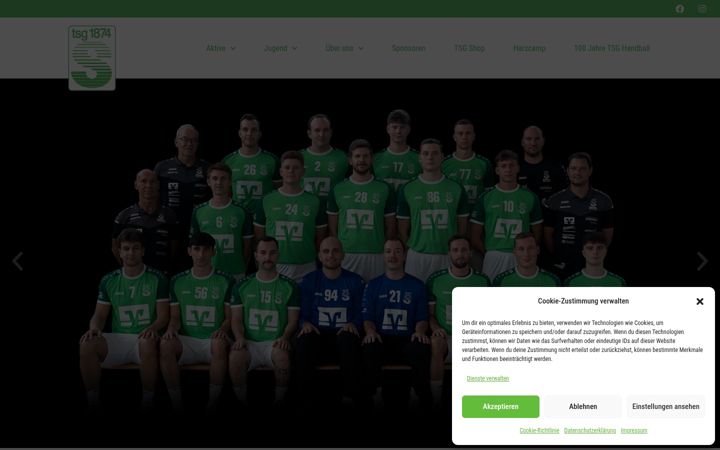 Screenshot of handball-schnaitheim.de
