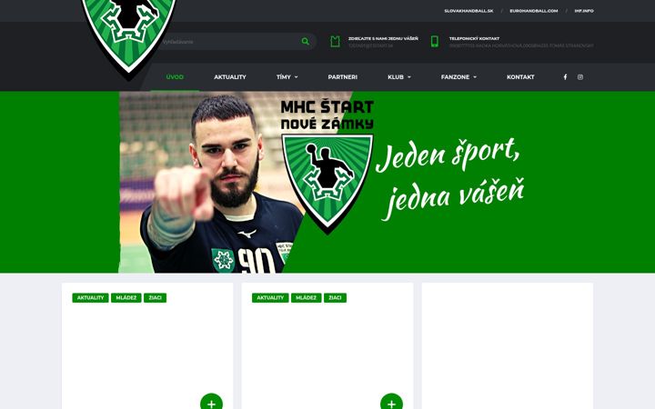 Screenshot of handballzamky.sk