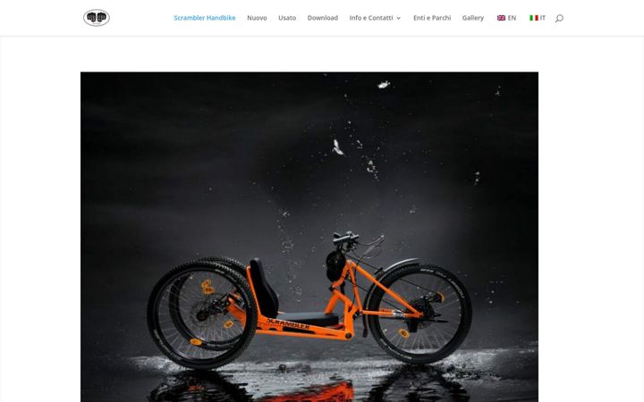Screenshot of handbikegarage.it