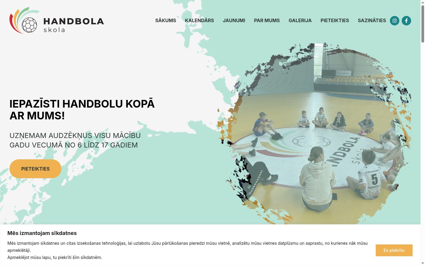 Screenshot tal-banner tal-kunsens muri qabel kwalunkwe interazzjoni